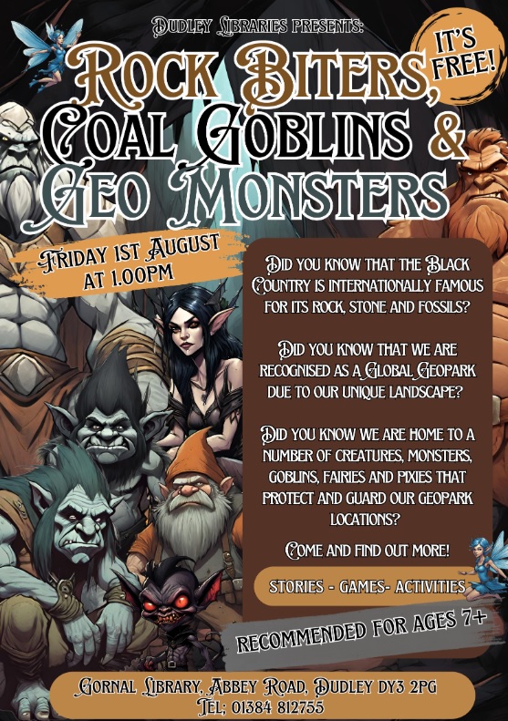 Gornal Library - Rock Biters, Coal Goblins and Geo Monsters
